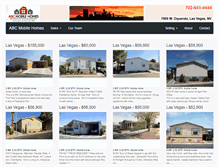 Tablet Screenshot of abcmobilehomesales.com